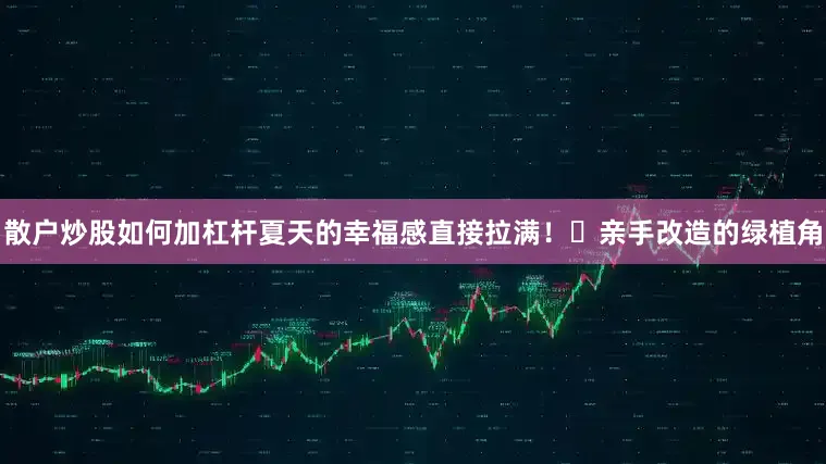散户炒股如何加杠杆夏天的幸福感直接拉满！	亲手改造的绿植角