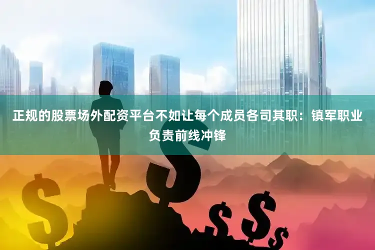 正规的股票场外配资平台不如让每个成员各司其职：镇军职业负责前线冲锋